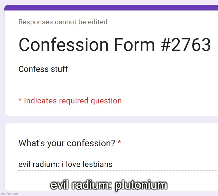 evil radium: plutonium | made w/ Imgflip meme maker