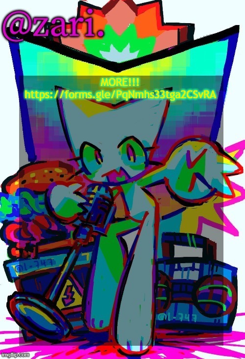 zari.'s femtanyl temp (ty mini_soda) | MORE!!!
https://forms.gle/PqNmhs33tga2CSvRA | image tagged in zari 's femtanyl temp ty mini_soda | made w/ Imgflip meme maker