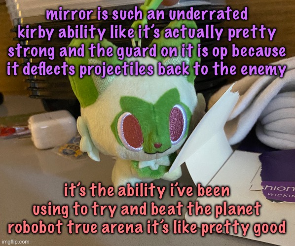 Scrimblo | mirror is such an underrated kirby ability like it’s actually pretty strong and the guard on it is op because it deflects projectiles back to the enemy; it’s the ability i’ve been using to try and beat the planet robobot true arena it’s like pretty good | image tagged in scrimblo,cinnabox announcement | made w/ Imgflip meme maker