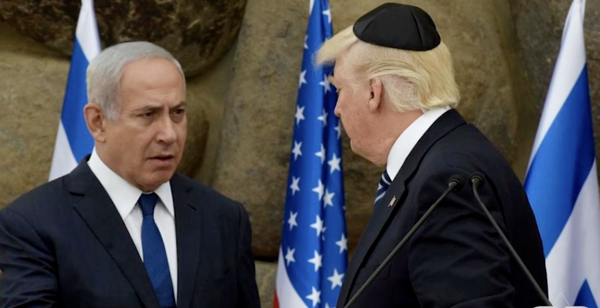 High Quality Trump Bibi Netanyahu Blank Meme Template