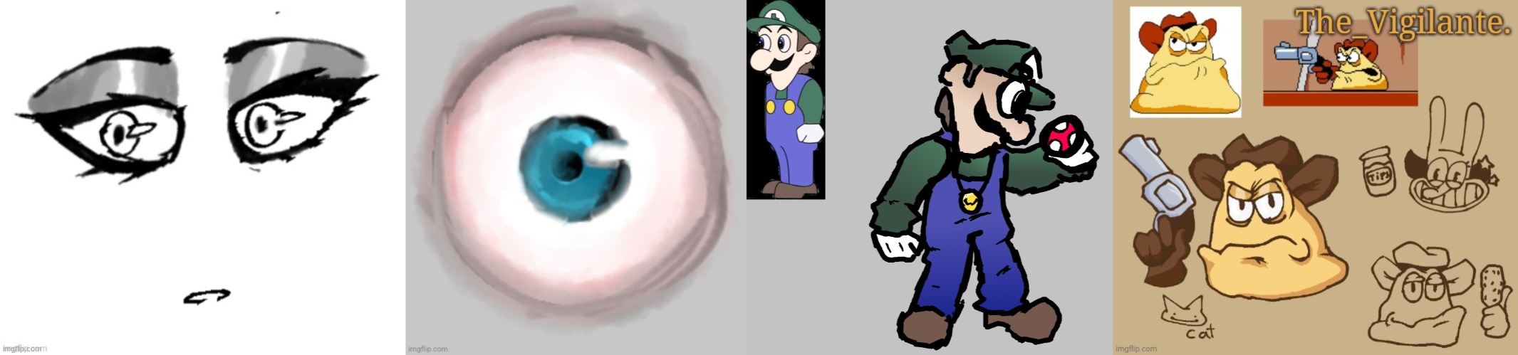 i drew all of these lmao? | image tagged in weegee,vigilante doodles | made w/ Imgflip meme maker