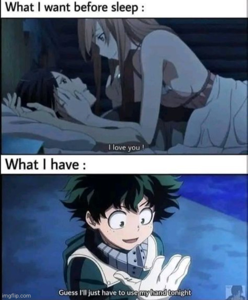 works every time | image tagged in mha,my hero academia,deku,funny,dark humor,sleep | made w/ Imgflip meme maker