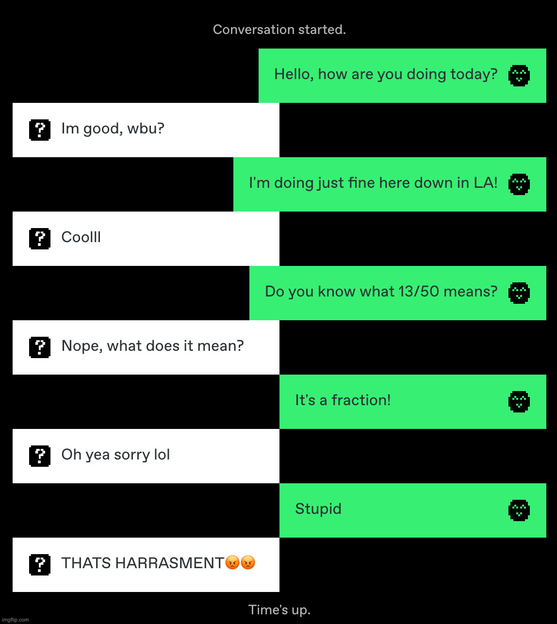 i made a racist joke while pretending to be an ai ☠️ | made w/ Imgflip meme maker