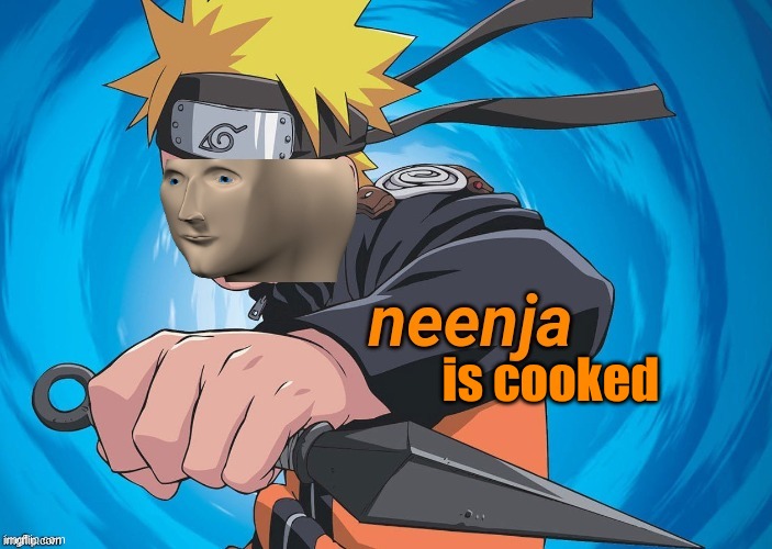 Naruto Stonks | is cooked | image tagged in naruto stonks | made w/ Imgflip meme maker