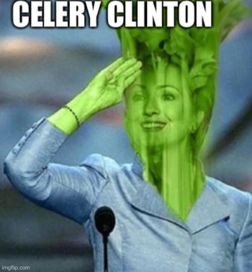 Celery Clinton | image tagged in celery clinton | made w/ Imgflip meme maker