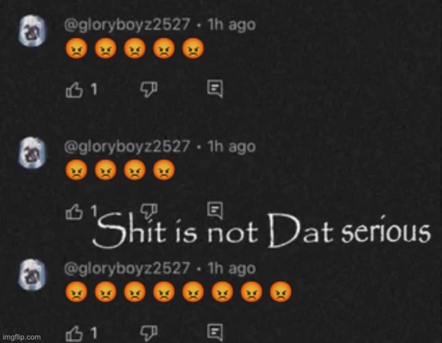 Shit is not Dat serious | image tagged in shit is not dat serious | made w/ Imgflip meme maker