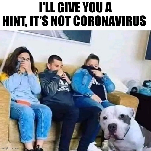 I'll Give You A Hint,  It's Not Coronavirus | I'LL GIVE YOU A HINT, IT'S NOT CORONAVIRUS | image tagged in chris joines | made w/ Imgflip meme maker