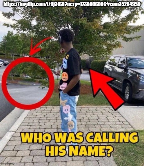 Who was calling his name | https://imgflip.com/i/9j3f68?nerp=1738806006#com35284959 | image tagged in who was calling his name | made w/ Imgflip meme maker