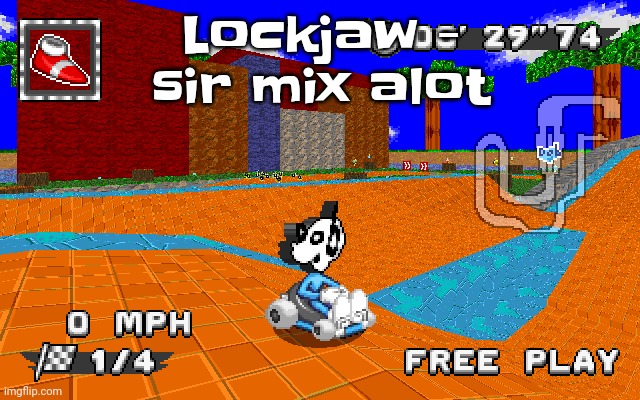 WHY IS HE IN SONIC RACING | Lockjaw - sir mix alot | image tagged in why is he in sonic racing | made w/ Imgflip meme maker