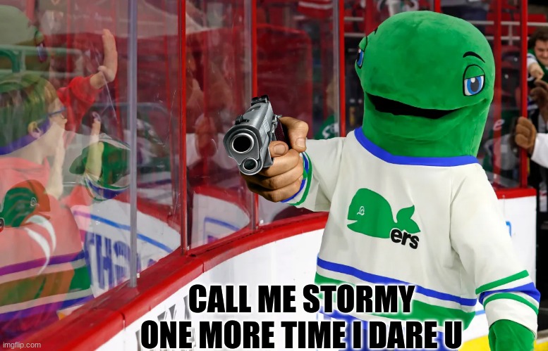 Carolina Hurricanes meme | CALL ME STORMY ONE MORE TIME I DARE U | image tagged in memes,hockey,ice hockey,nhl,sports,north carolina | made w/ Imgflip meme maker