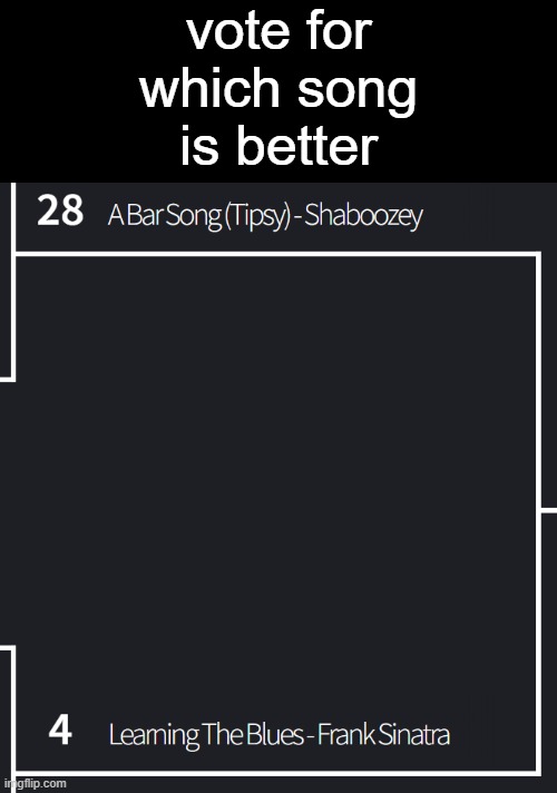 vote for which song is better | made w/ Imgflip meme maker