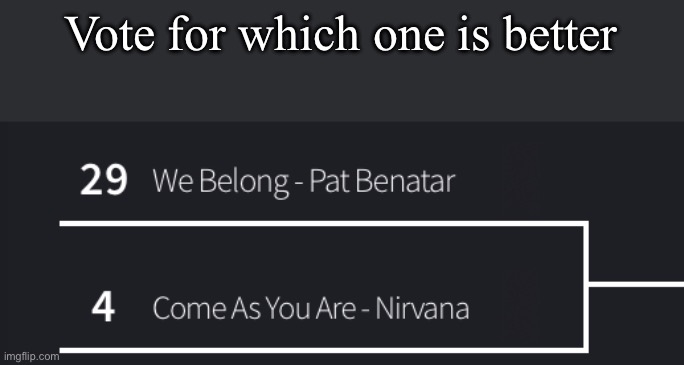 Pat Benatar probably doesn’t stand a chance | Vote for which one is better | made w/ Imgflip meme maker