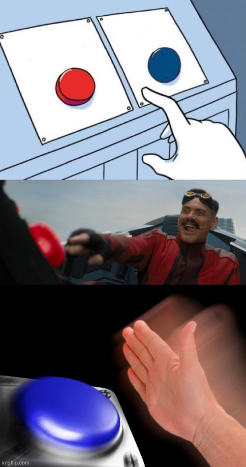 Two Buttons Eggman + Nut Blank Meme Template