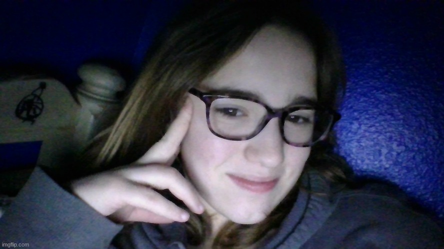 i finally got an OK pic of me with my glasses... | image tagged in why do i have to have blue/green/brown mixed eyes,my eyes r so ugly | made w/ Imgflip meme maker