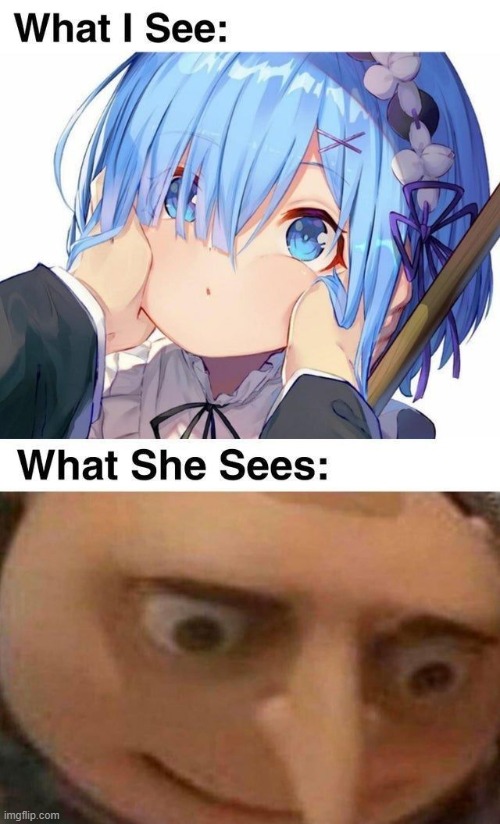 image tagged in re zero,gru | made w/ Imgflip meme maker