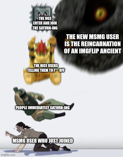 Drama in a nutshell | THE NEW MSMG USER IS THE REINCARNATION OF AN IMGFLIP ANCIENT | image tagged in msmg users who just joined | made w/ Imgflip meme maker