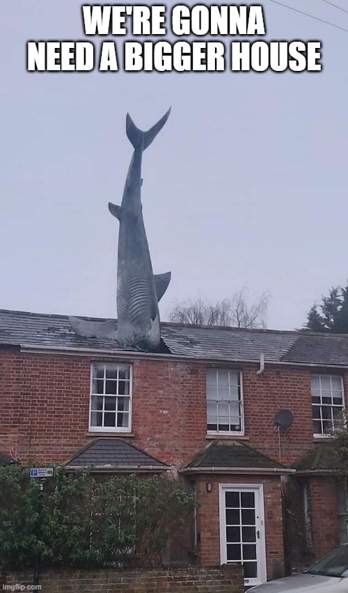 Bigger House | WE'RE GONNA NEED A BIGGER HOUSE | image tagged in funny,memes | made w/ Imgflip meme maker