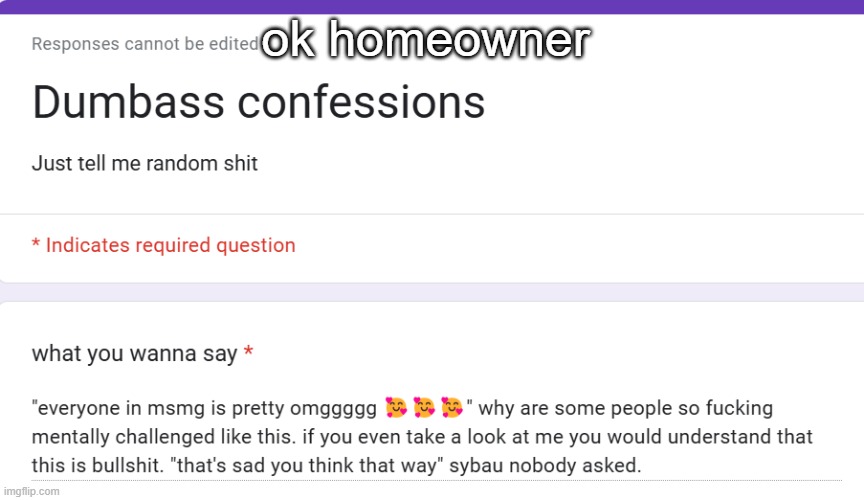 ok homeowner | made w/ Imgflip meme maker