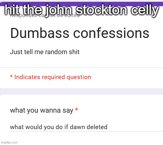 hit the john stockton celly | made w/ Imgflip meme maker