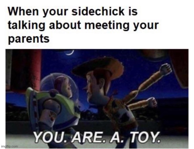 The toy | image tagged in toy story,toy,side | made w/ Imgflip meme maker