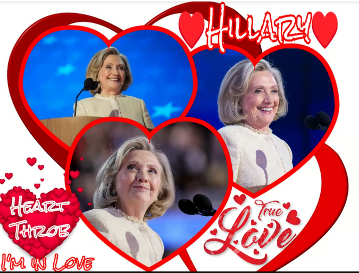 Hillary Heart Throb Blank Meme Template