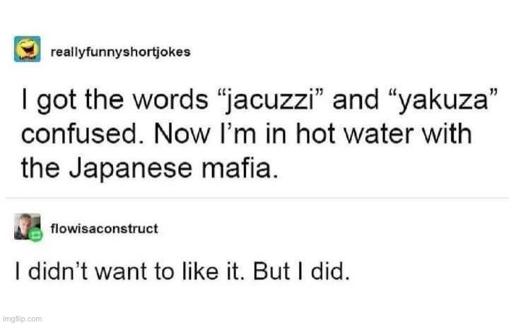 Jaccuza | image tagged in jaccuzi,mafia,japanese | made w/ Imgflip meme maker