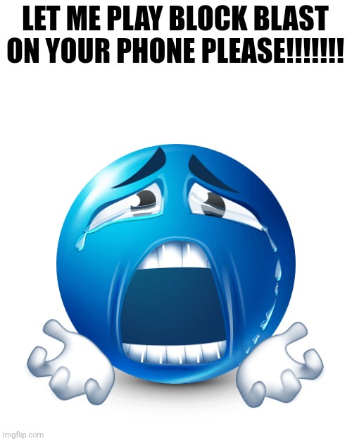 PLEASE | LET ME PLAY BLOCK BLAST ON YOUR PHONE PLEASE!!!!!!! | image tagged in please | made w/ Imgflip meme maker