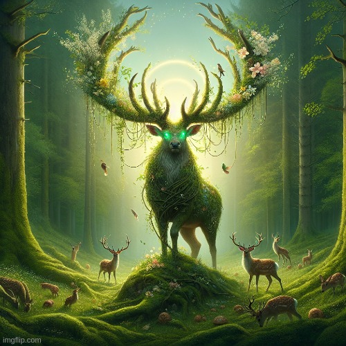 deer god | made w/ Imgflip meme maker