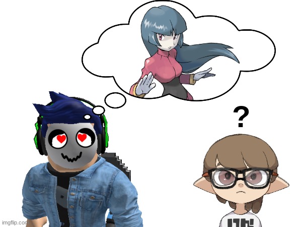 Blook thinking about Sabrina.mp3 | image tagged in blook,paleo,sabrina,blook x sabrina | made w/ Imgflip meme maker