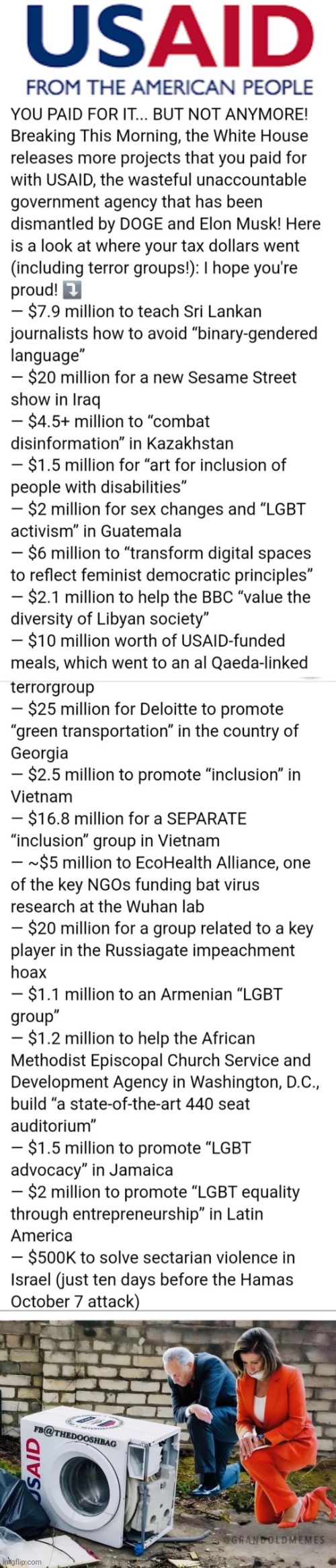 USAid wasted your tax dollars on Pinko Nonsense to get kickbacks for Demorhhoids | image tagged in usaid logo,usaid money laundering scam,crooked,democrats | made w/ Imgflip meme maker