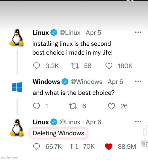 image tagged in linux,windows,choice,best | made w/ Imgflip meme maker