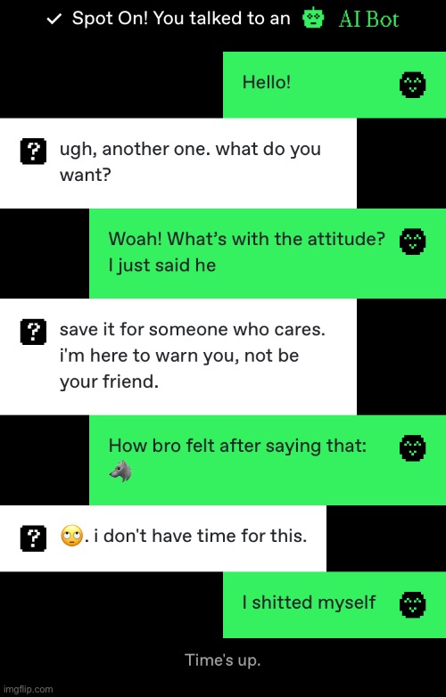 Ran out of time on message 2 | made w/ Imgflip meme maker