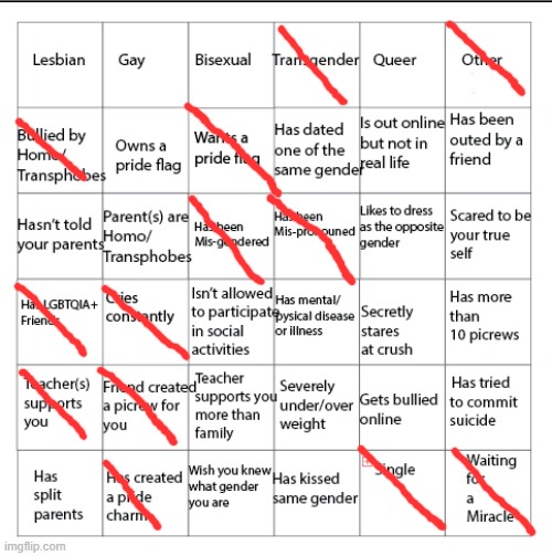 LGBTQIA+ Bingo!! | image tagged in lgbtqia bingo | made w/ Imgflip meme maker