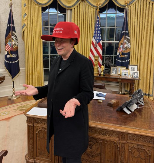 Elon Musk Mr. President Oval Office Blank Meme Template