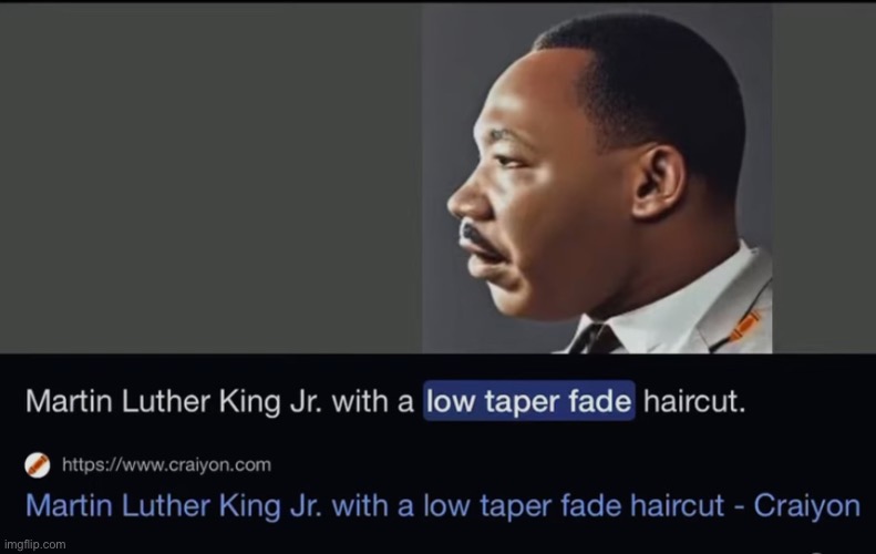 Martin LowTaperFade King, Jr. | image tagged in gifs,memes,funny,shitpost,mlk,msmg | made w/ Imgflip meme maker