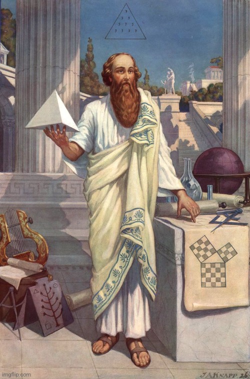 Pythagoras | image tagged in pythagoras | made w/ Imgflip meme maker