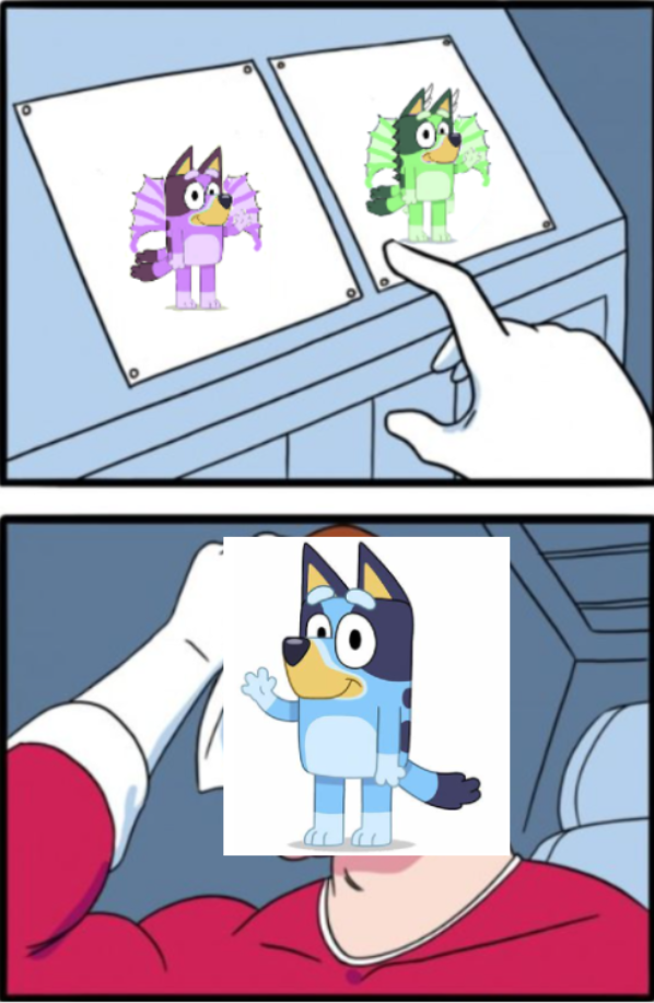 freddie liberty bluey Blank Meme Template