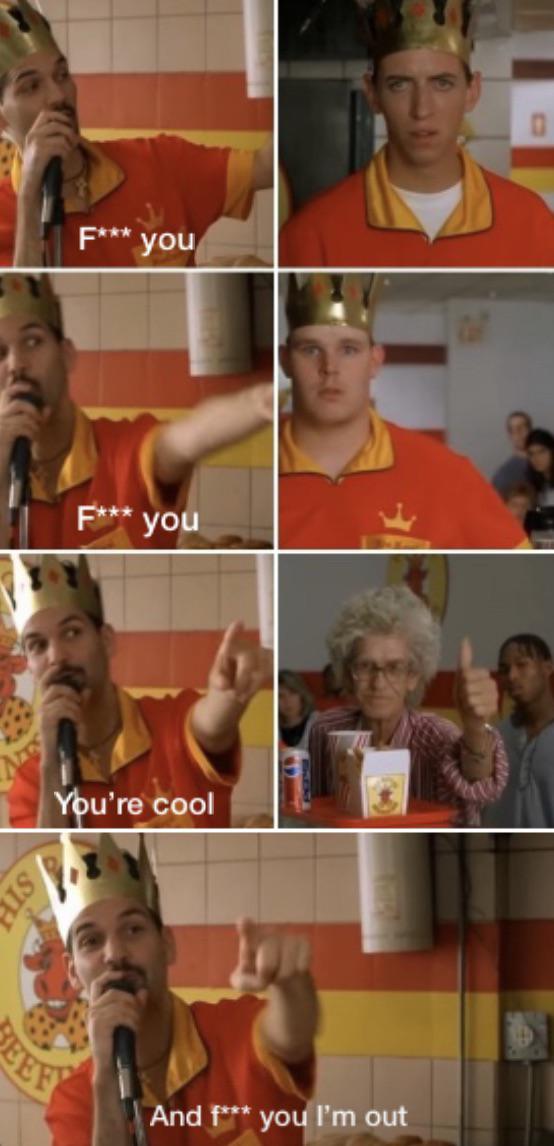 F*CK U, ur cool, IM OUT Blank Meme Template