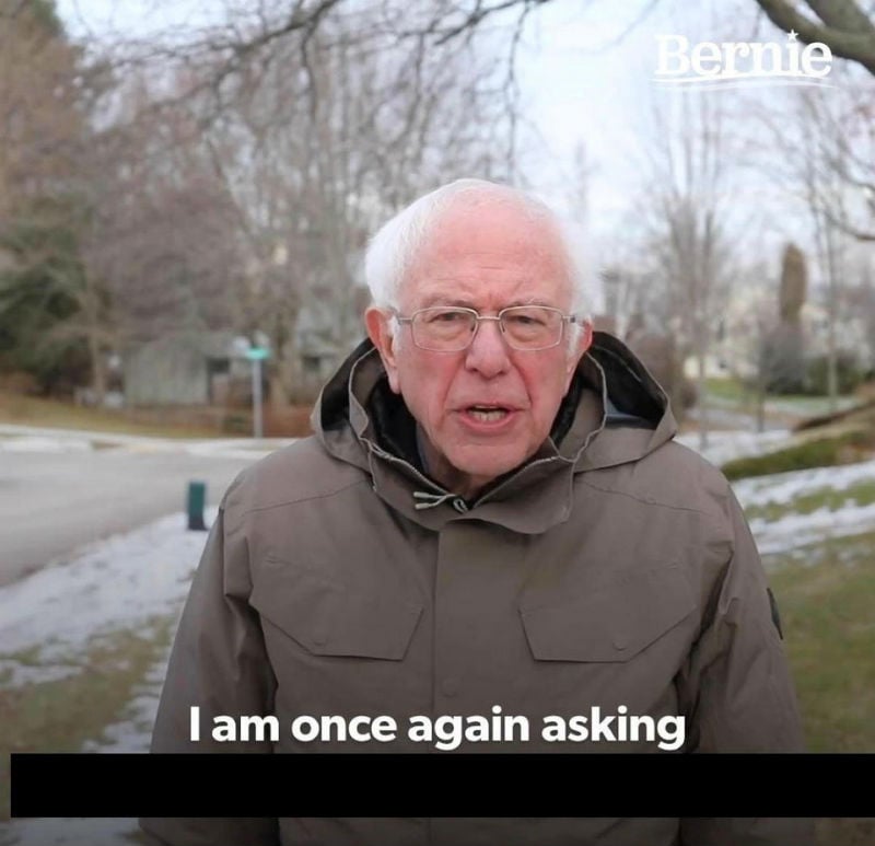 Bernie Signal Blank Meme Template