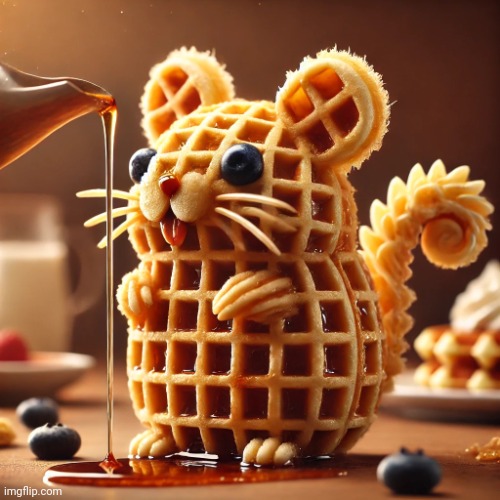 Hamster waffle | image tagged in hamster waffle | made w/ Imgflip meme maker