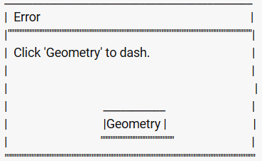 Geometry to Dash Error Blank Meme Template