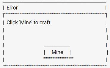Mine to Craft Error Blank Meme Template
