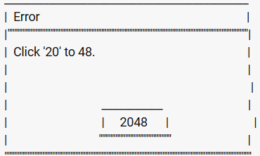 2048 Error Blank Meme Template