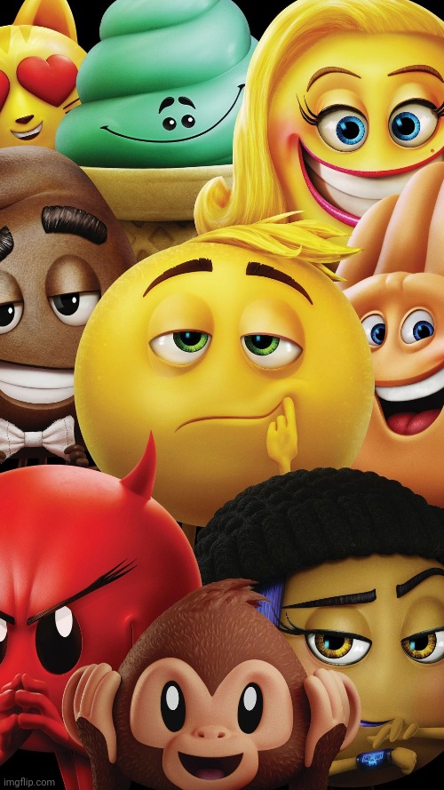 Emoji squad | image tagged in emoji,emoji movie,squad | made w/ Imgflip meme maker