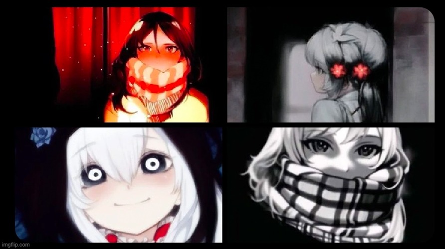 get jumpscared. | image tagged in anime,jeff the killer,troll face,red mist,smile dog | made w/ Imgflip meme maker