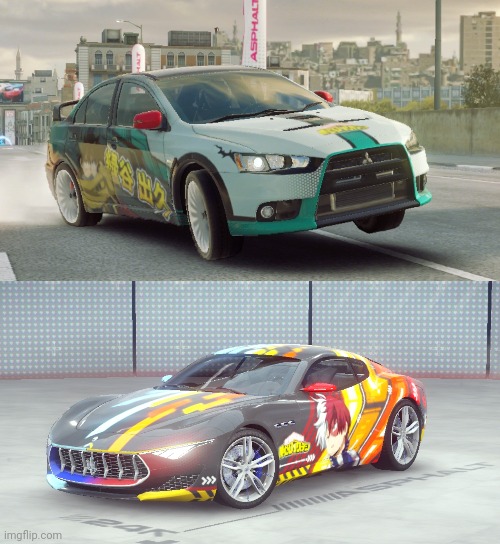 Ok, so about a year ago, a racing game I have had a freaking MHA collab, and safe to say it was the most ASS event ever | made w/ Imgflip meme maker