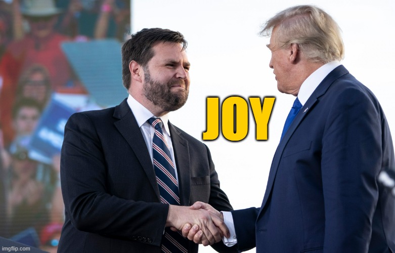 JD Vance | JOY | image tagged in jd vance | made w/ Imgflip meme maker