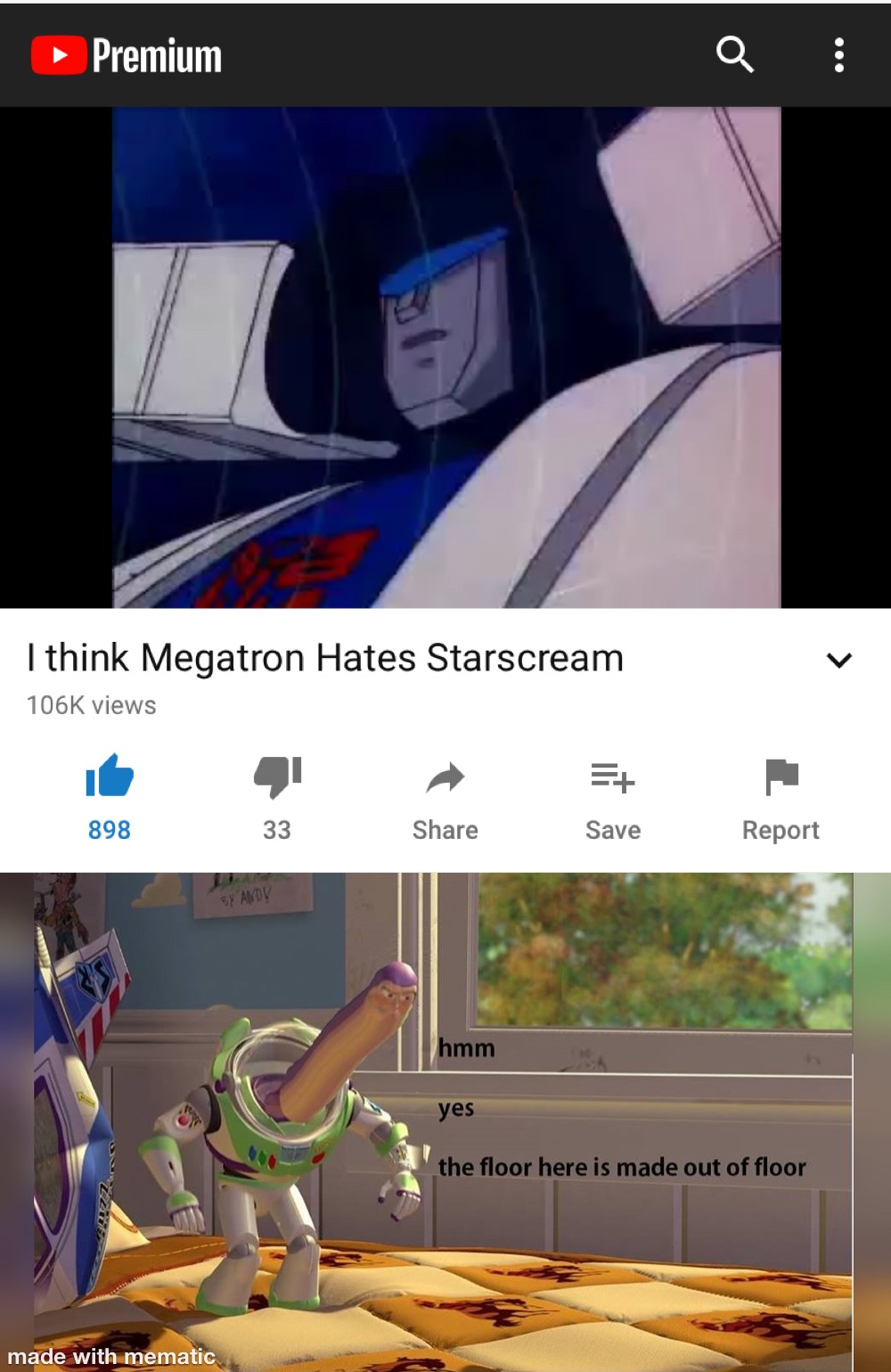 Megatron hates Starscream Blank Meme Template