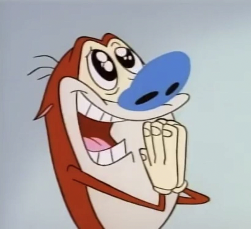 Happy Stimpy Blank Meme Template