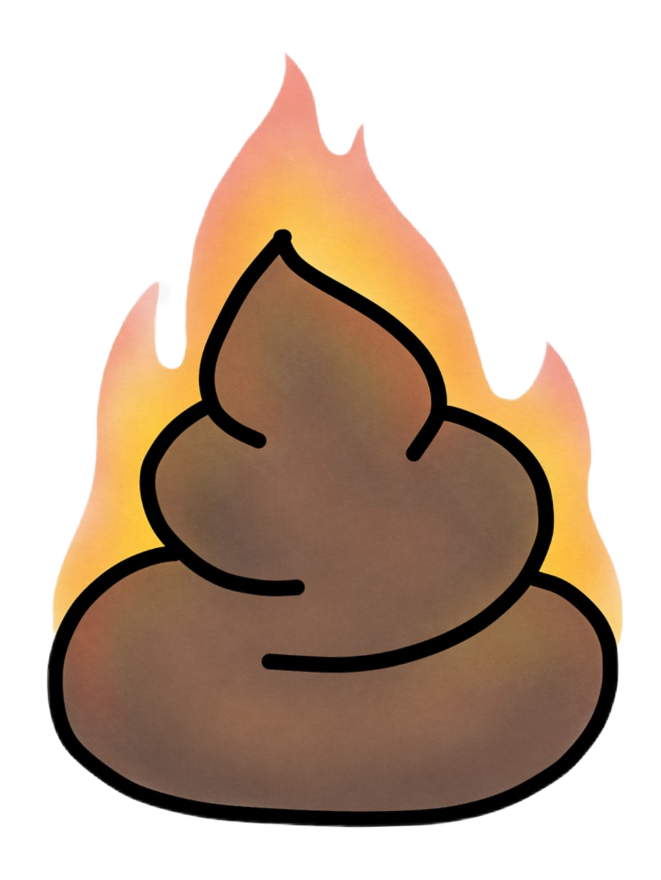 Flaming Poop Blank Meme Template